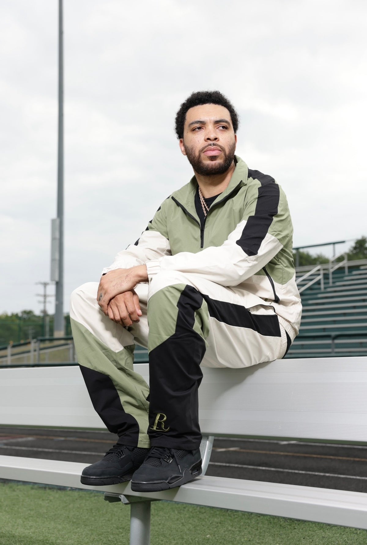Rue’Luxe Tracksuit Set (Olive Green)