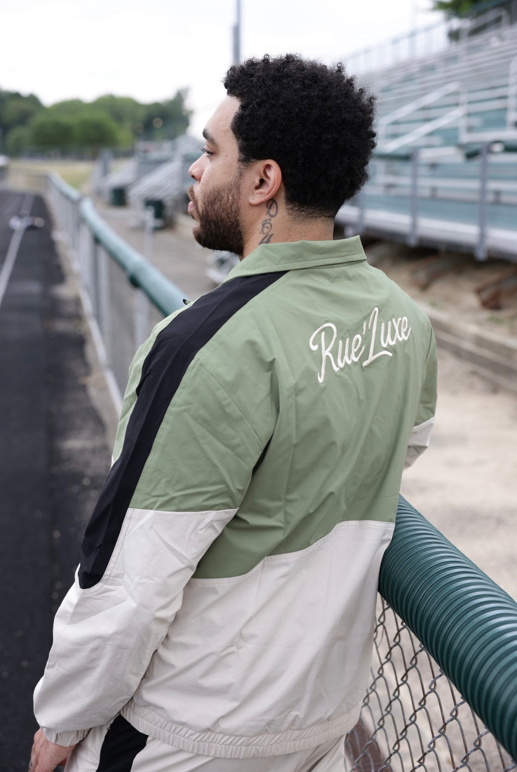 Rue’Luxe Tracksuit Set (Olive Green)