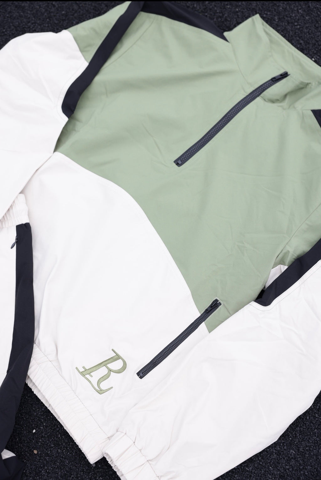Rue’Luxe Tracksuit Set (Olive Green)