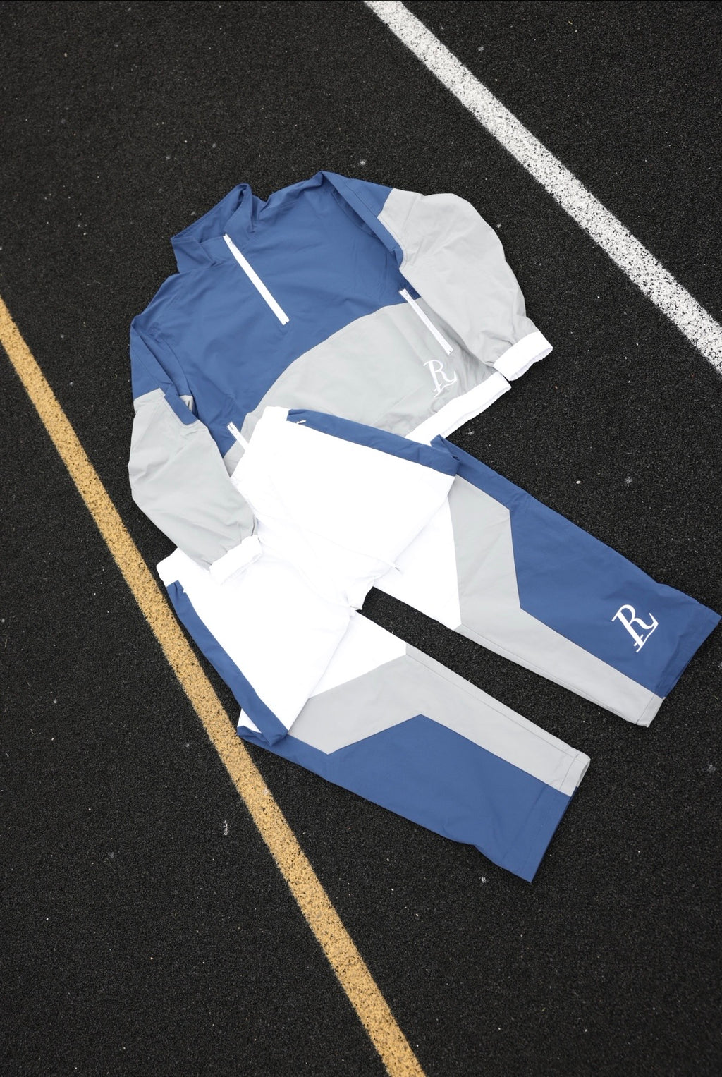 Rue’Luxe Tracksuit Set (Blue)