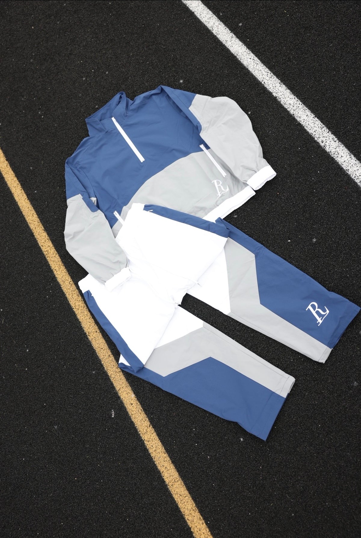 Rue’Luxe Tracksuit Set (Blue)