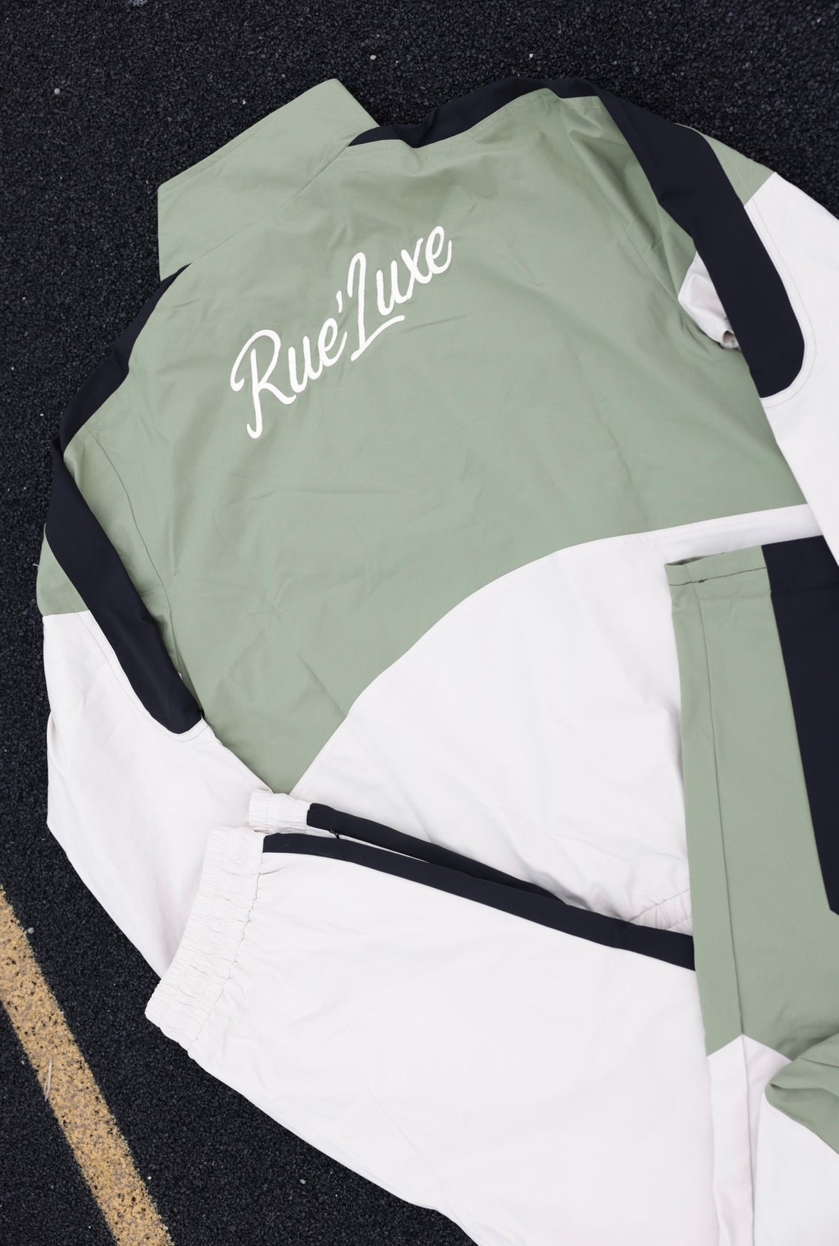 Rue’Luxe Tracksuit Set (Olive Green)