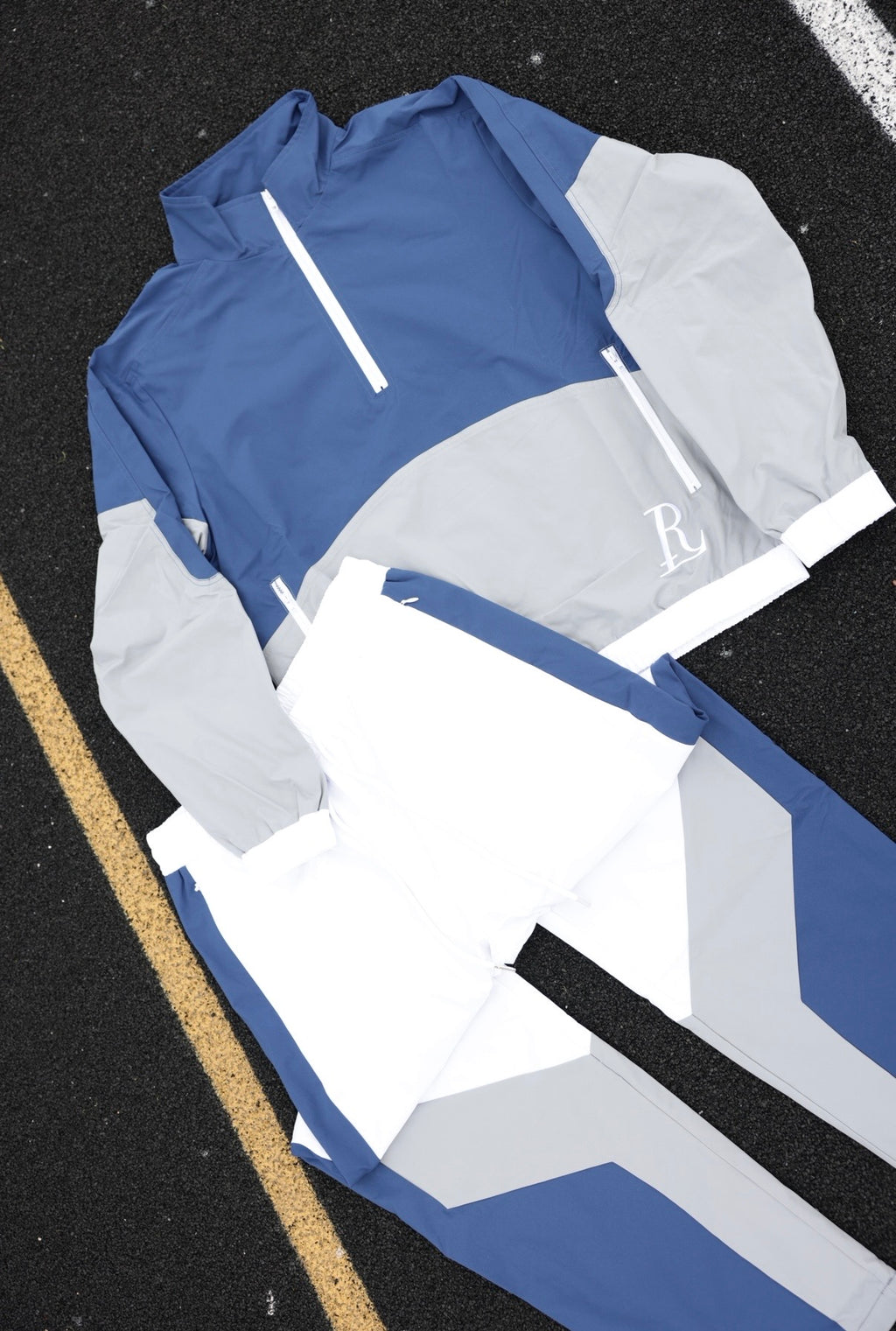 Rue’Luxe Tracksuit Set (Blue)